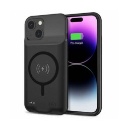 Baterie Externa Techsuit Tip Husa Wireless Power Pro Battery Apple iPhone 15 Plus 8500mAh Negru