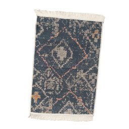 Covor Turcesc Alas Home cu Ciucuri 80 x 150cm 60% Bumbac 20% Poliester 10% Viscoza cu 2 Fete Negru/Alb