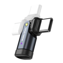 Cablu de date Mobile Origin Rotation Adapter CB5, 240W, 480Mbps, USB-C la USB-C, Negru