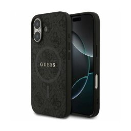 Husa Guess MagSafe Apple iPhone 17 4G Ring Classic Logo Negru