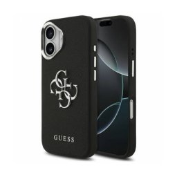 Husa Guess Apple iPhone 17 4G Grained Big and Classic Logo Negru