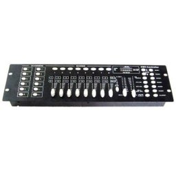 Controler DMX Ibiza Light 192 Canale 12x Efecte de Lumina Negru