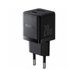 Incarcator Baseus Retea Palm 20W 3A 1 x USB-A - 1 x USB-C Negru