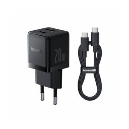 Incarcator Baseus Retea Cu Cablu USB-C Palm 20W 3A 1 x USB-A - 1 x USB-C Negru