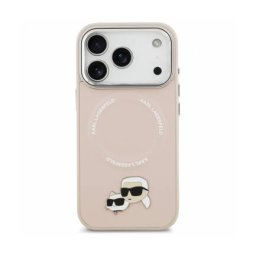Husa Karl Lagerfeld MagSafe Apple iPhone 17 Pro Max Choupette Pin Roz