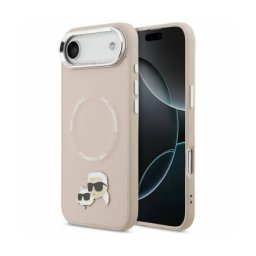 Husa Karl Lagerfeld MagSafe Apple iPhone 17 Air Karl & Choupette Pins Roz