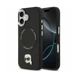 Husa Karl Lagerfeld MagSafe Apple iPhone 17 Karl Pin Negru