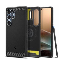Husa Spigen MagSafe Samsung Galaxy S25 Ultra S938 Rugged Armor Negru