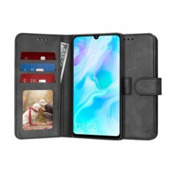 Husa Techsuit Huawei P30 Lite New Edition / P30 Lite Diary Book Negru