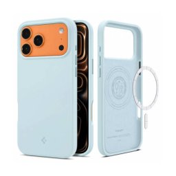 Husa MagSafe Spigen Silicone Fit pentru Apple iPhone 17 Pro Max Bleu