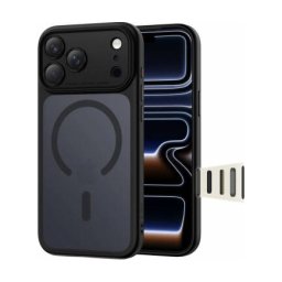 Husa MagSafe TECH-PROTECT MagPeak pentru Apple iPhone 17 Pro Neagra Mata