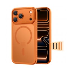 Husa MagSafe TECH-PROTECT MagPeak pentru Apple iPhone 17 Pro Portocalie
