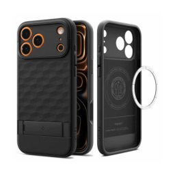 Husa MagSafe Spigen Caseology Parallax S pentru Apple iPhone 17 Pro Max Neagra Mata