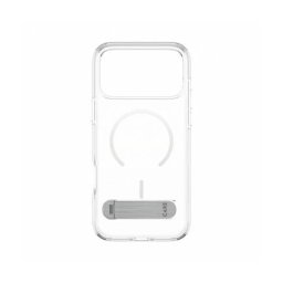 Husa MagSafe PanzerGlass Care Feature Kickstand pentru Apple iPhone 17 Pro Max Transparenta Alba