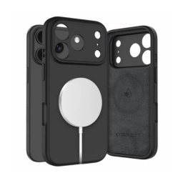 Husa MagSafe TECH-PROTECT Silicone pentru Apple iPhone 17 Pro Max Neagra