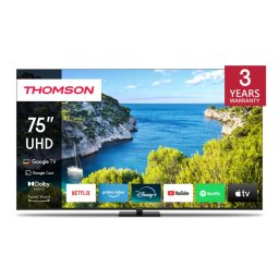 Televizor Smart Thomson 75UG5C14 Direct LED 75Inch / 189CM 4K UHD Google TV Dolby Audio Google Assistant Negru