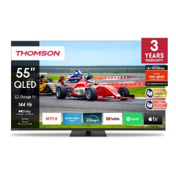 Televizor Smart Thomson 55QG7C14 QLED Pro Google TV 55Inch / 139CM 4K UHD Dolby Vision 144Hz Negru