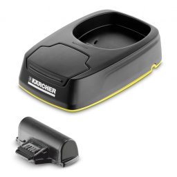 Set Statie de Incarcare si Acumulator Karcher 2.633-116.0 pentru Aspirator de Geamuri WV 5 Negru