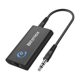 Cablu de date BlitzWolf Transmitator si receptor audio BlitzMax BT05 Bluetooth 5.2 250mAh Autonomie 20h Incarcare USB-C Intrare / Iesire Jack 3.5mm Negru