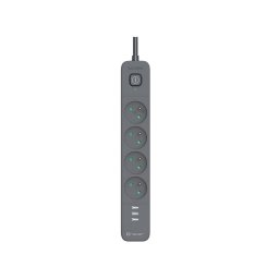 Prelungitor Tracer Power Line+ 4 Prize Franceze 3x USB-A Gri