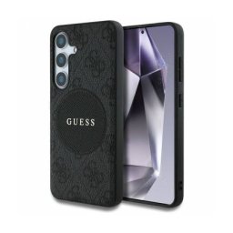 Husa Guess MagSafe Samsung Galaxy S25 S931 4G Circle Classic Logo Negru