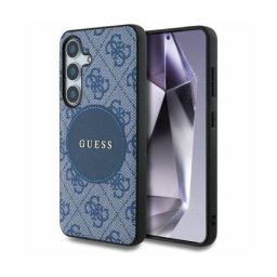 Husa Guess MagSafe Samsung Galaxy S25+ S936 4G Circle Classic Logo Albastru