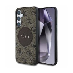 Husa Guess MagSafe Samsung Galaxy S25+ S936 4G Circle Classic Logo Maro