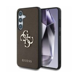 Husa Guess Samsung Galaxy S25 S931 4G Grained Big and Classic Logo Maro