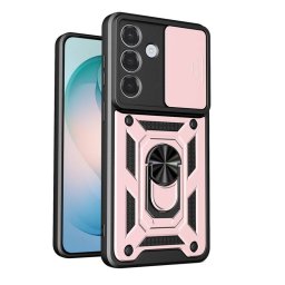 Husa Techsuit pentru Samsung Galaxy S26 Plus Roz Aurie