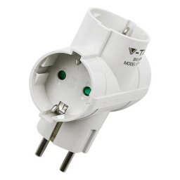 Adaptor 3 Prize V-Tac 3x16A Max 3680W Alb