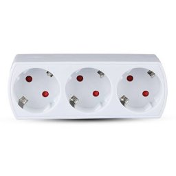 Adaptor 3 Prize V-Tac 3x16A Max 3680W Alb