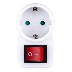 Adaptor cu Intrerupator V-Tac 16A Max 3500W Alb