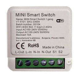 Mini Intrerupator V-Tac Smart Max 150W IP20 Alb