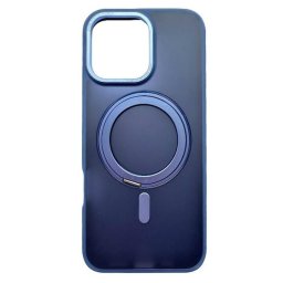 Husa Lemontti Shield MagSafe Cu Suport Rotativ 360 Grade iPhone 16 Pro Max Albastru