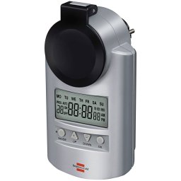 Priza Programabila Digital Brennenstuhl Primera-Line DT IP44 Argintiu