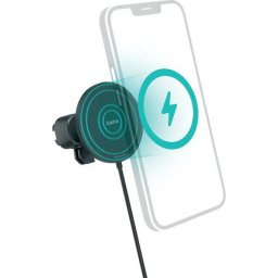 Incarcator Auto Hama MagCharge Car FC15 Wireless pentru iPhone 15W Negru