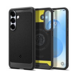 Husa Spigen MagSafe Samsung Galaxy S25 S931 Rugged Armor Negru