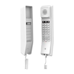 Telefon Fix IP Hotel Grandstream GHP610 cu 2 Linii 1x RJ45 Alb