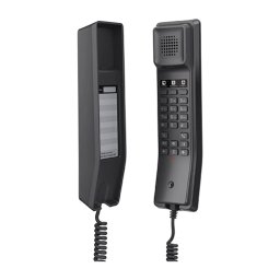 Telefon Fix IP Hotel Grandstream GHP611 cu 2 Linii 1x RJ45 Negru
