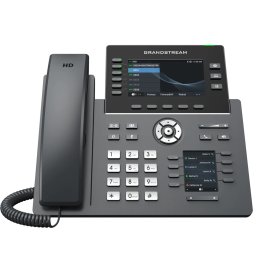 Telefon Fix IP Profesional Grandstream GRP2616 cu 6 Linii Ecran Dual LCD 2.4Inch Wi-Fi Dual Band Integrat Negru