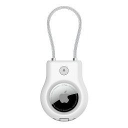 Suport Securizat BELKIN LIMITED Cu Cablu Metalic Pentru AirTag Alb