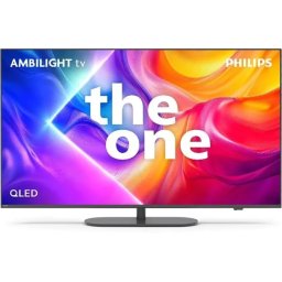 Televizor Philips 50inch 127cm QLED 4K UHD HDR Smart TV Wi-Fi Bluetooth 120Hz Negru