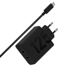 Incarcator Motorola 125W 2xUSB-C Negru