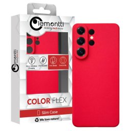 Husa Silicon Lemontti Soft Slim pentru Samsung Galaxy S26 Ultra Rosu