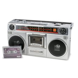 Difuzor Bluetooth ElectroMures EM 1012 cu Casetofon si Radio FM/AM Argintiu
