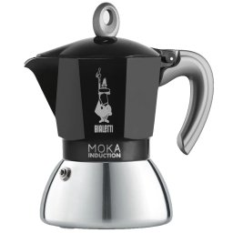 Cafetiera Manuala Bialetti Moka Induction 4TZ Negru/Argintiu