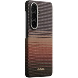Husa PITAKA pentru Samsung Galaxy S26 Plus Edge Case Sunset MagSafe Aramida Maro