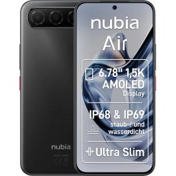 Telefon mobil NUBIA Air 256GB 8GB RAM Dual Sim 5G Titanium Black