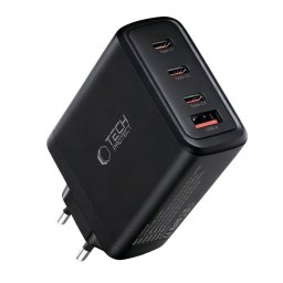 Incarcator TECH-PROTECT Retea NC140W-GAN 140W 5A 1 x USB-A - 3 x USB-C Negru