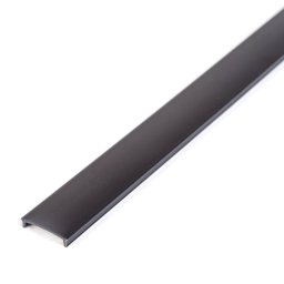 Capac Profil Aluminiu LED Phenom 2m Negru Difuzor Policarbonat pentru 41011A2 Negru